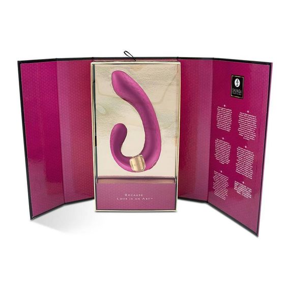 Вагінально-кліторальний вібратор Shunga Miyo нереалістичний, малиновий, 18.5 х 3.7 см sexstyle | Зображення 7