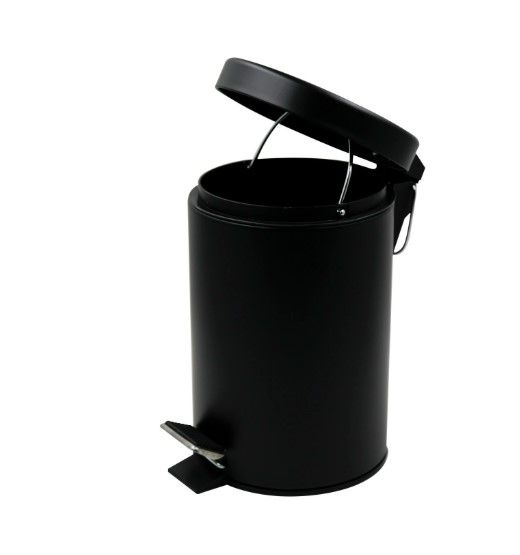 Відро для сміття кругле Zerix Solo-TC0103 Black 3 л чорне (ZX5896) | Зображення 4