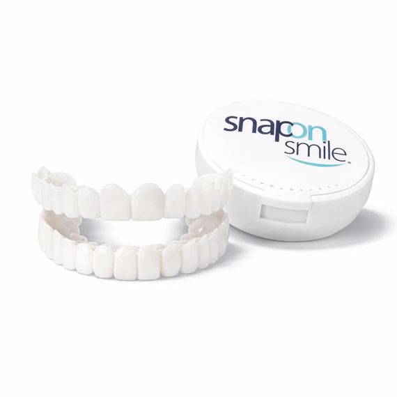 Съемные виниры для зубов Snap On Smile на 2 челюсти • Накладные виниры на верхнюю и нижнюю челюсть для красивой улыбки | Зображення 1