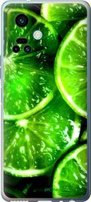 Чохол на Tecno Camon 19 Pro (CI8n) Зелені часточки лимона "852u-2766-2448"