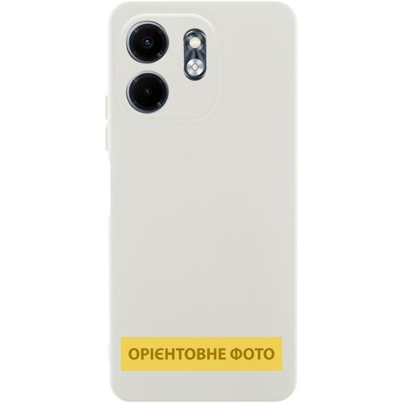 Чохол TPU GETMAN Liquid Silk Full Camera для Motorola Moto G05 / E15 4G Білий / White