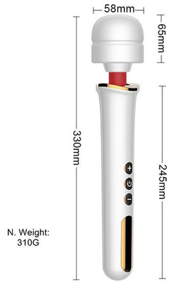 Вибромассажер Boss Series - Massager Super Powerful USB White 10 Function, BS2200011 sexstyle | Зображення 5