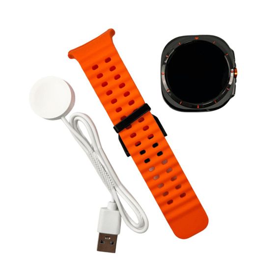 Смартгодинник IWO W7 IP67 Amoled Black Orange | Зображення 4