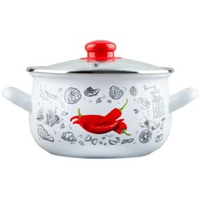 Кастрюля Gusto &quot;Перчинка&quot; Б 22 см 5,1 л (GT-T-122-WP)