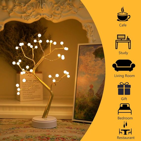 Настільна LED-лампа з золотистим перлинним деревом NNG-02 (47461-NNG-02_259) | Зображення 7