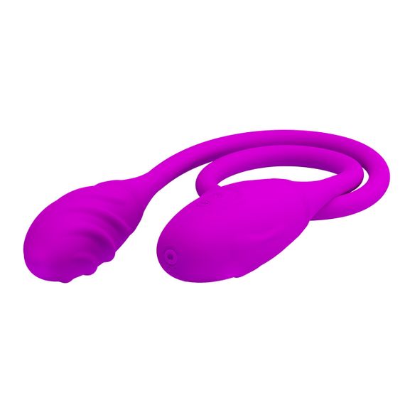 Двосторонній вібратор PRETTY LOVE Snaky Vibe, фіолетовий Sex Aura | Зображення 3