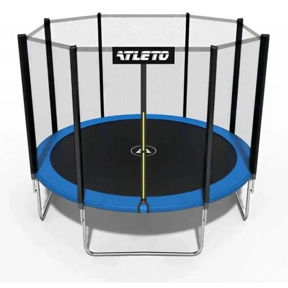 Батут дитячий Atleto 435 см із захисною сіткою та драбиною для дому та дачі синій 21000300 | Зображення 1