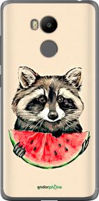 Чохол на Xiaomi Redmi 4 pro Єнотик з кавуном "4605u-438-2448"