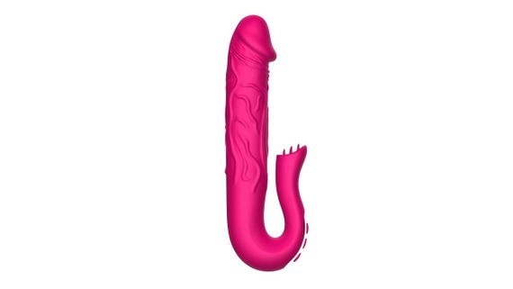 Вібратор - Realistic Tongue Stimulating Dildo Vibrator Sex Aura | Зображення 6