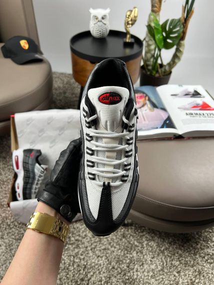 Чоловічі кросівки Air Max 95 Black Grey Red весна / літо / осінь A3863 44 28 см | Зображення 4
