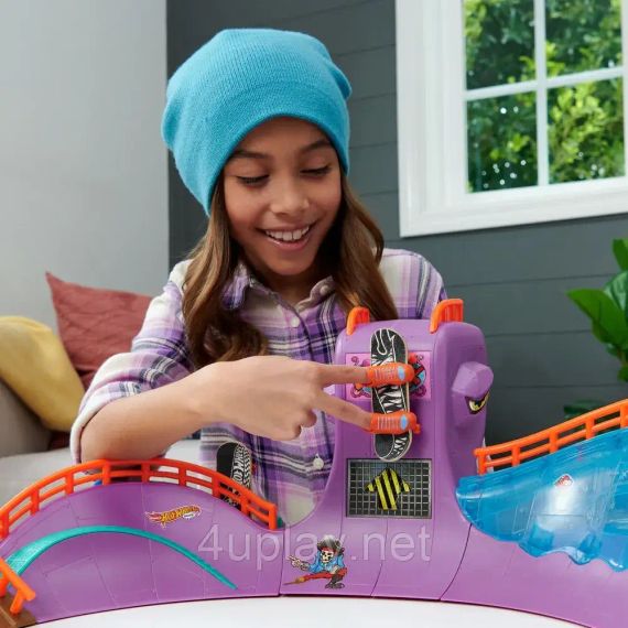 Hot Wheels Skate Octopus Skatepark Трек Хот Вилс Скейт-парк Осьминог, скейты для рук, фингерборды Оригинал | Зображення 7