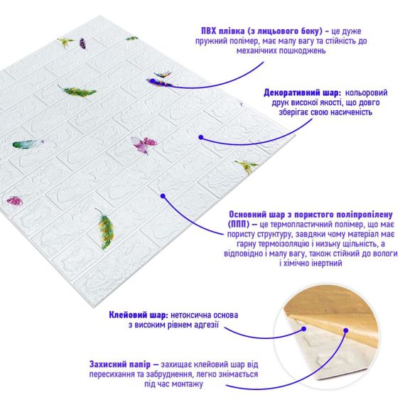 Панель 3D 700*770*3mm (D) SW-00001969 | Зображення 1