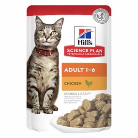 Вологий корм для котів з куркою Hill's Science Plan Adult Cat Chicken, 85 гр
