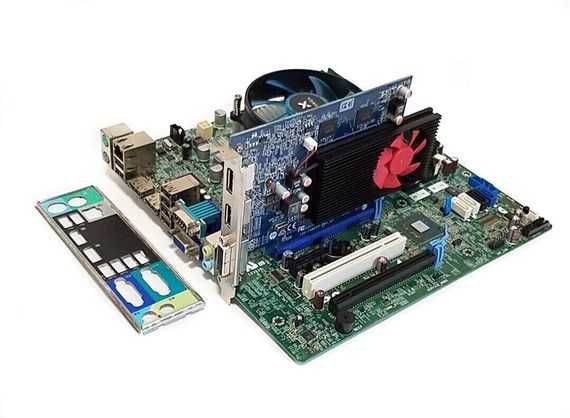 Комплект: Материнская плата Dell Optiplex 7010 MT / Intel Xeon E3-1230 v2 (4 (8) ядера по 3.3 - 3.7 GHz) / 8 GB DDR3 / AMD Radeon R9 350 OEM, 2 GB GDDR5, 128-bit + Кулер Vinga Q4 б/у | Зображення 1