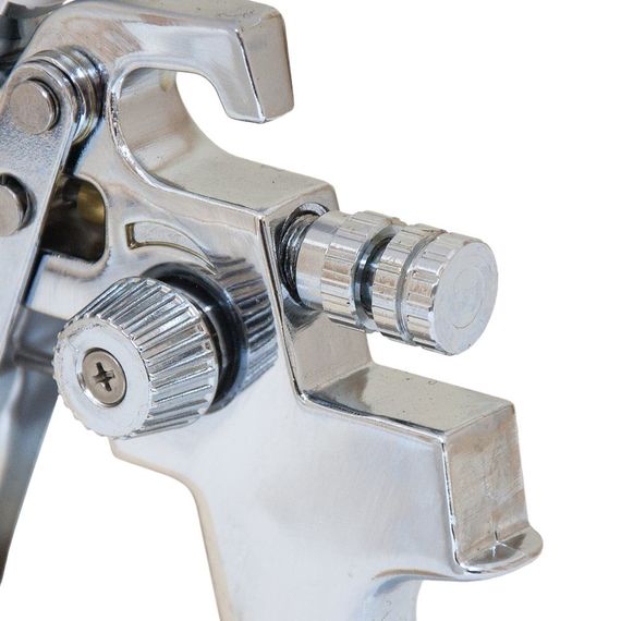 Фарборозпилювач хромований Sigma HVLP 1.4 мм з верхнім баком 600 мл (6812051) | Зображення 5