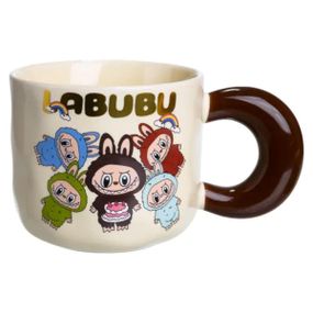 Чашка фарфоровая Labubu 400 (мл) подарочная кружка прикольная чашка для детей на подарок FM-21A