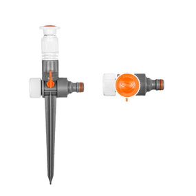 Зрошувач регульований Bradas WHITE LINE з краном на кілочку 0-360 ° WL-Z08