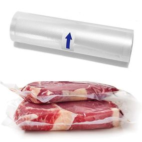 Вакуумні пакети 5 м х 15 см у рулоні / Пакети для вакууматора / Пакети для вакуумування продуктів