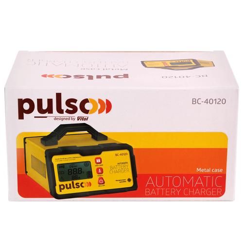 Зарядний пристрій PULSO BC-40120 12&24V/2-5-10A/5-190AHR/LCD/Iмпульсний | Зображення 1