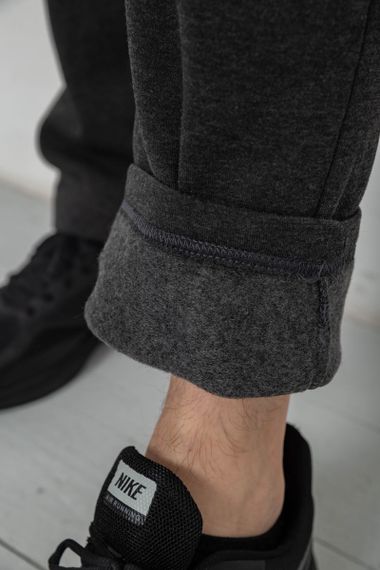 Спортивные штаны мужские на флисе, цвет серый, 244R41597 | Зображення 5