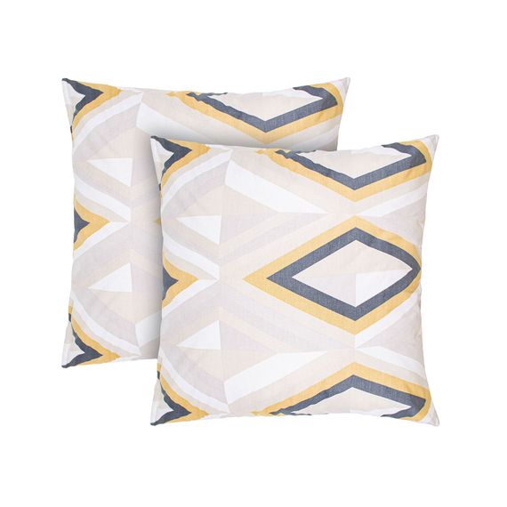 Набір наволочок Home Line 85110 Україна 70x70  Бавовна Бежевий, Фіолетовий