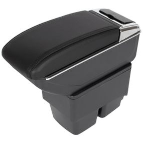 Ford Fiesta VI MK7 08-17 Подлокотник ЧЕРНАЯ ЭКО КОЖА + монтажный комплект Форд Фиеста 6 7