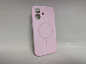 Чохол для iPhone 16 / Айфон 16, Soft Touch, протиударний, MagSafe, преміум силікон, рожевий