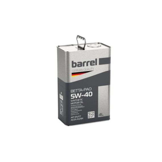 Олива моторна Barrel 5W40 Beta-PAO, 4л, 121012120