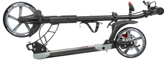 Самокат Maraton Dynamic 230 мм — Двоколісний самокат для дорослих із дисковим гальмом, антилюфт затискачем та широкою декою | Зображення 2
