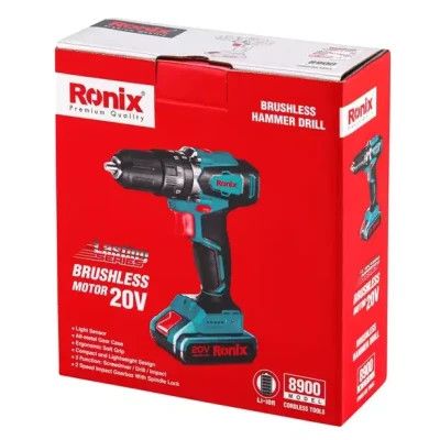 Шуруповерт Ronix ударный аккумуляторный 20В (без АКБ и ЗУ) (8900) | Зображення 3