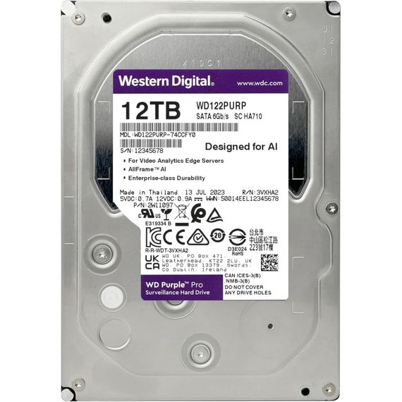 Жесткий диск 3.5&quot; 12TB WD (WD122PURP) | Зображення 2
