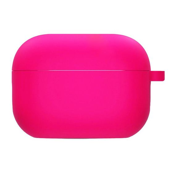 Силіконовий футляр з мікрофіброю для навушників Airpods Pro 3 Рожевий / Barbie pink
