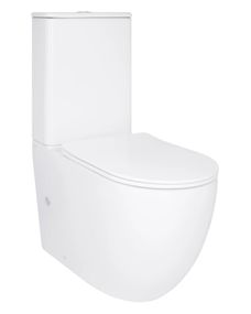 Унітаз підлоговий Qtap Robin New Ultra Quiet з сидінням Slim Duroplast/ Soft-close/ Quick Release QT13226083AW