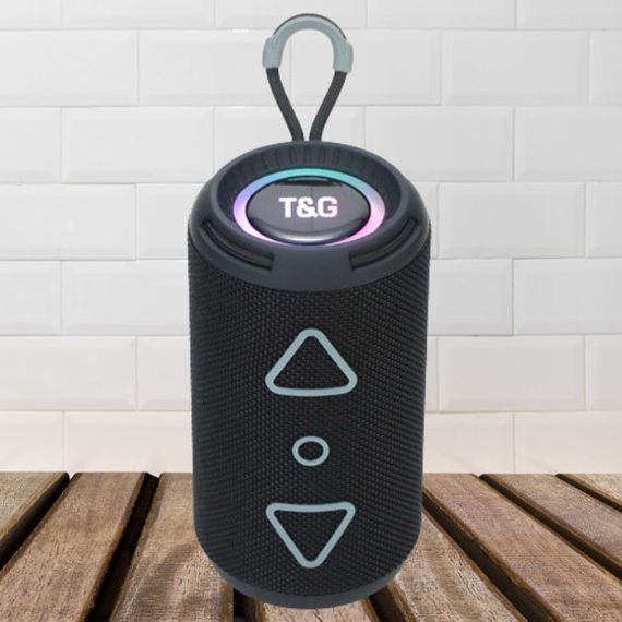 Bluetooth колонка портативная TG656 FM-радио, аккумуляторная колонка для музыки. Цвет: черный | Зображення 2