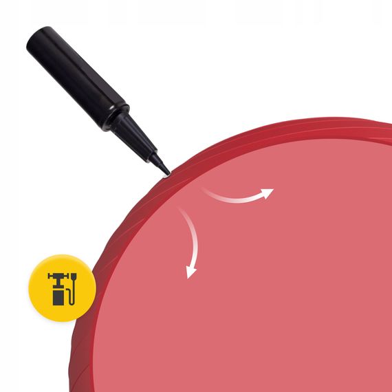 М'яч для фітнесу (фітбол) 4FIZJO 75 см Anti-Burst Red (P-5907739316356) | Зображення 8