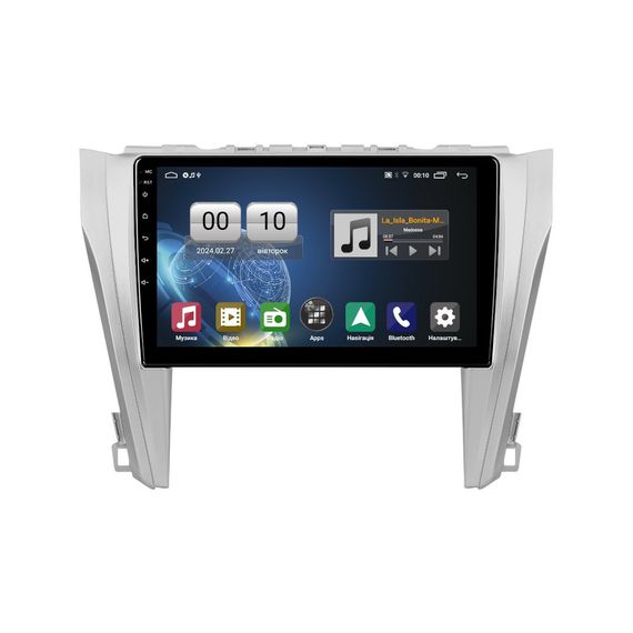 Штатна магнітола серії QIV Q1 під Toyota Camry 7 XV 50 55 Aurion 2014-2017 (F1) (W1) 10 дюймів