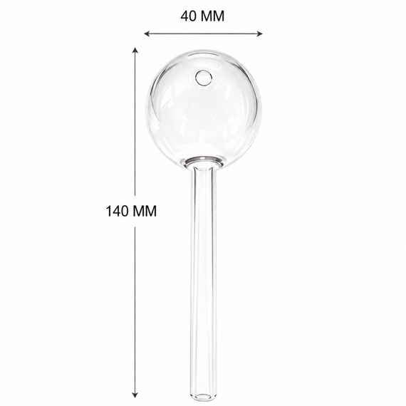 Стеклянная трубка Globe Long Oil Clear | Зображення 1