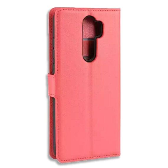 Чохол книжка з кишенями для карт на Xiaomi Redmi Note 8 Pro колір Червоний | Зображення 4