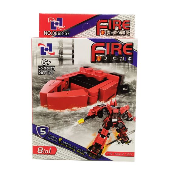 Дитячий конструктор  0868-57 пожежний транспорт (Вид 5)