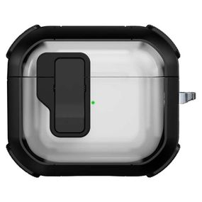 Футляр протиударний Locking Button для навушників Airpods 3 Black