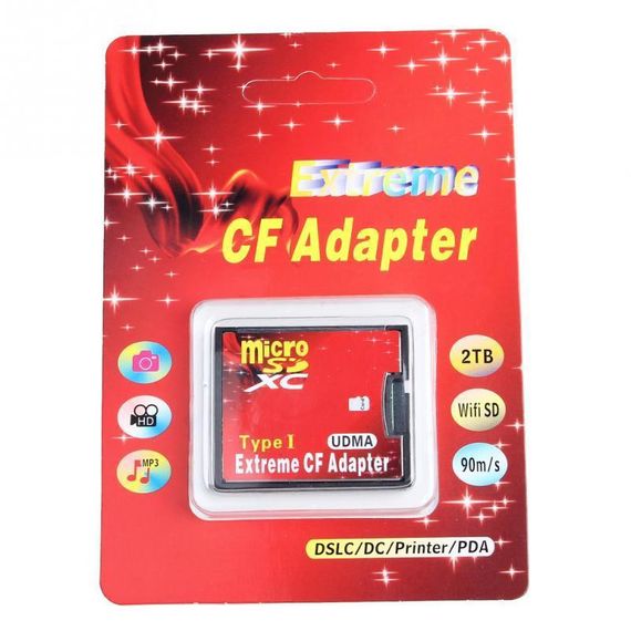 Адаптер-перехідник microSD на Compact Flash CF Type I (TSR060) | Зображення 1