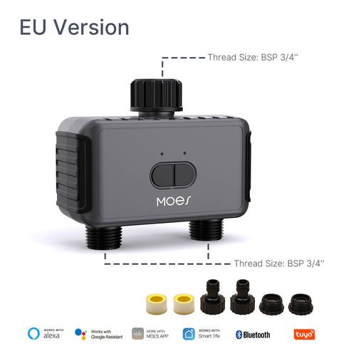 Bluetooth-таймер, умный таймер для полива с 2 розетками (BWV-YC02)