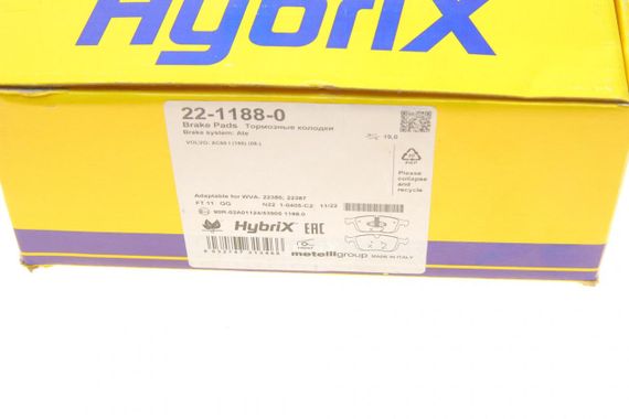 Колодки тормозные передние Volvo XC60 I 08-17 Ate  22-1188-0 | Зображення 8