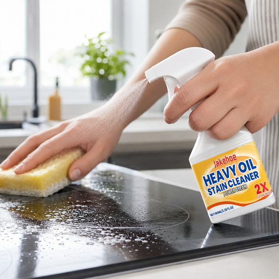 Спрей Антижир 100 мл, Jakehoe Heavy Oil Stain Cleaner, Белый / Очиститель для кухни / Моющее средство для уборки жира и нагара | Зображення 7