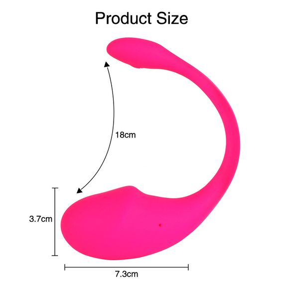 Вагінальне віброяйце "Egg Vibrator", смарт управління, колір рожевий, 9 режимів вібрації Sex Aura | Зображення 4