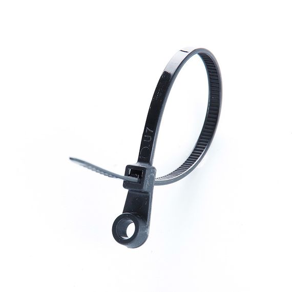 Стяжка кабельна з кріпленням 4х150 чорна (пач 100 шт.) APRO CTRM-B41501