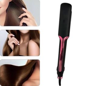 Плойка-випрямляч для волосся GEEMY 2838W Чорна з рожевим
