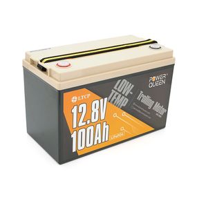 Акумуляторна батарея LiFePO4 Power Queen 12.8V 100Ah Low-Temp ,1280Wh, BMS 100A, 329*172*214мм
