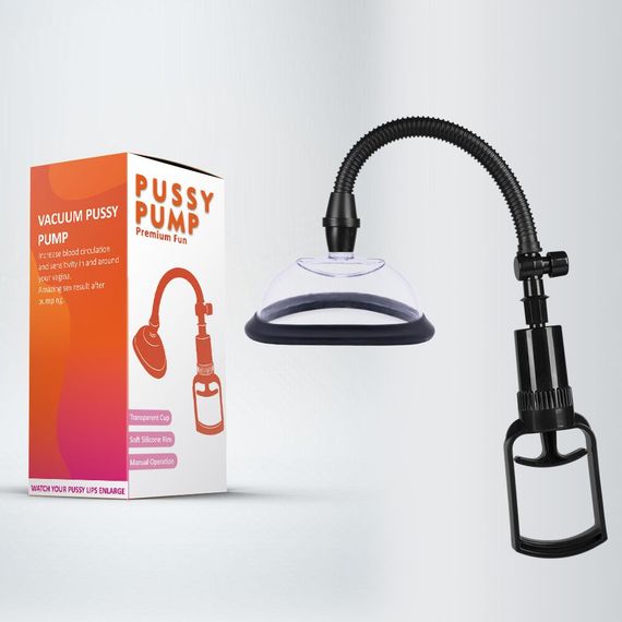 Вакуумна помпа для вульви Pussy Pump Premium Fun розмір L (13 см), механічний насос | Зображення 3