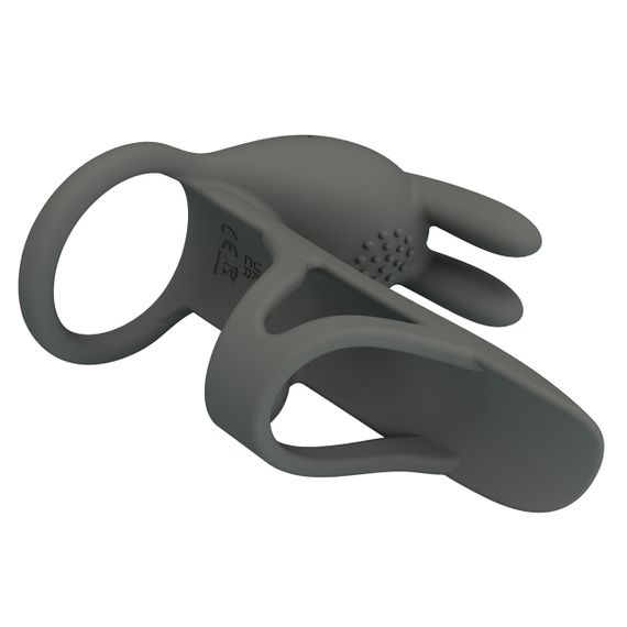 Насадка с вибрацией Pretty Love - MASTER RING GRAY, BI-210326-1 sexstyle | Зображення 6